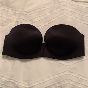 Black Strapless Bra